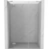 Mexen Mist-H left pivot shower door 120 cm, transparent, brushed nickel - 8A5-120-001-97-00-L