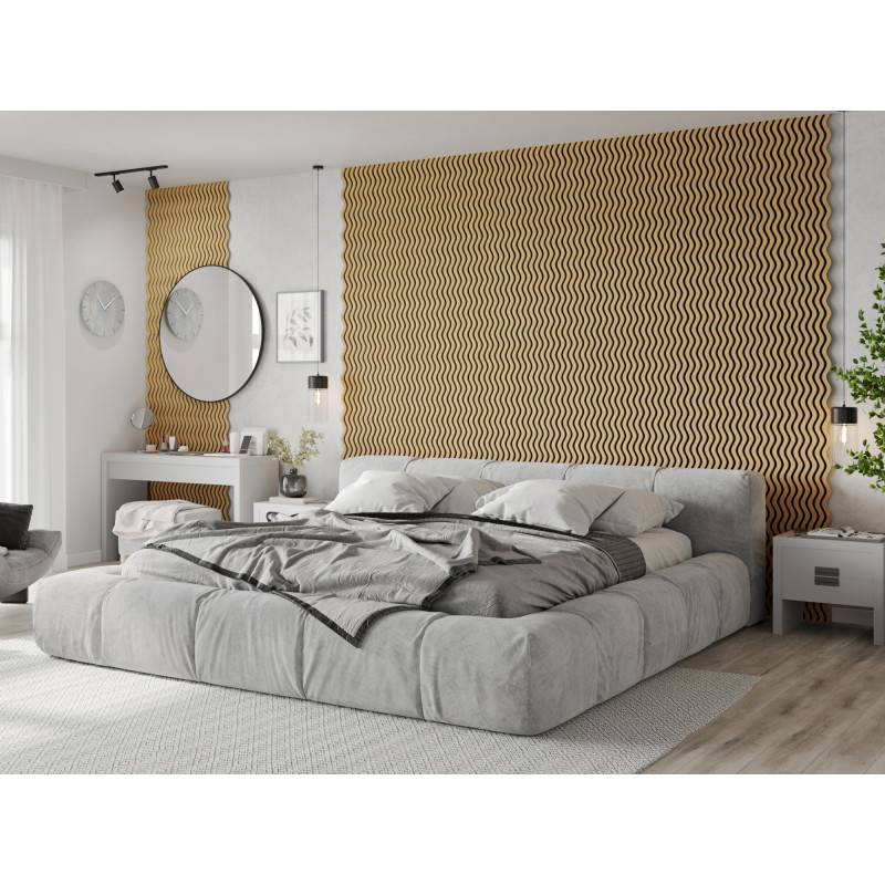 Mexen Lam-SF 02 acoustic wall slats 280 x 30 cm, 9 mm felt, technical veneer, Oak Classic - S106-280-02-041
