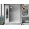 Mexen Mist-H left hinged shower door 145 cm, transparent, brushed nickel - 8A5-145-001-97-00-L