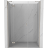 Mexen Mist-H left hinged shower door 145 cm, transparent, brushed nickel - 8A5-145-001-97-00-L