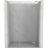 Mexen Mist-H right hinged shower door 125 cm, transparent, brushed nickel - 8A5-125-001-97-00-P