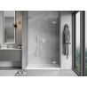 Mexen Mist-H right hinged shower door 135 cm, transparent, brushed nickel - 8A5-135-001-97-00-P