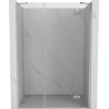 Mexen Mist-H right hinged shower door 140 cm, transparent, brushed nickel - 8A5-140-001-97-00-P