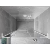 Mexen Mist-H L left hinged shower door 150 cm, transparent, white - 8A5L-150-001-20-00-L