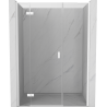 Mexen Mist-H L left hinged shower door 150 cm, transparent, white - 8A5L-150-001-20-00-L