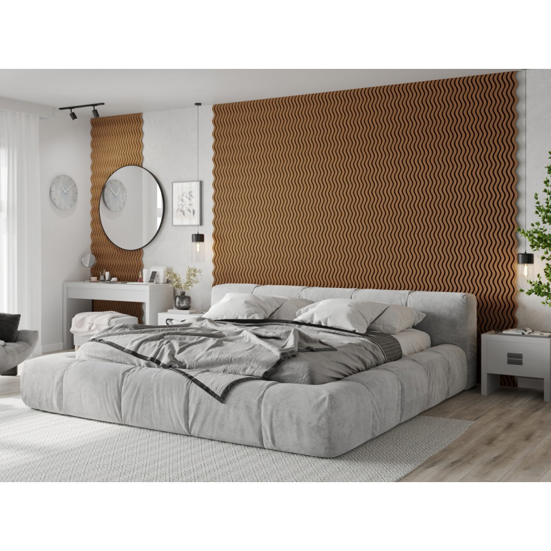 Mexen Lam-SF 02 acoustic wall slats 280 x 30 cm, 9 mm felt, technical veneer, Natural Oak - S106-280-02-042