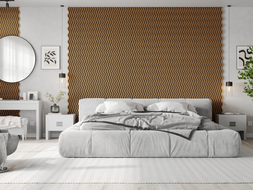 Mexen Lam-SF 02 acoustic wall slats 280 x 30 cm, 9 mm felt, technical veneer, Natural Oak - S106-280-02-042