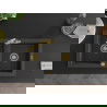 Mexen Mario 2-compartment granite sink with a kitchen mixer tap Duero, spotted black - 6504-76-671600-50