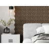 Mexen Lam-SF 02 wall acoustic panels 280 x 30 cm, felt 9 mm, technical veneer, Dark Walnut - S106-280-02-044