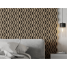 Mexen Lam-SF 02 acoustic wall slats 280 x 30 cm, 9 mm felt, technical veneer, Light Walnut - S106-280-02-047