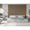 Mexen Lam-SF 02 acoustic wall slats 280 x 30 cm, 9 mm felt, technical veneer, Light Walnut - S106-280-02-047