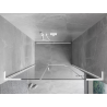 Mexen Mist-H L right-hand hinged shower door 140 cm, transparent, white - 8A5L-140-001-20-00-P