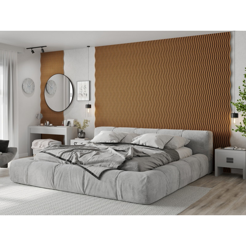 Mexen Lam-SF 01 acoustic wall slats 280 x 30 cm, 9 mm felt, technical veneer, Natural Oak - S106-280-01-042