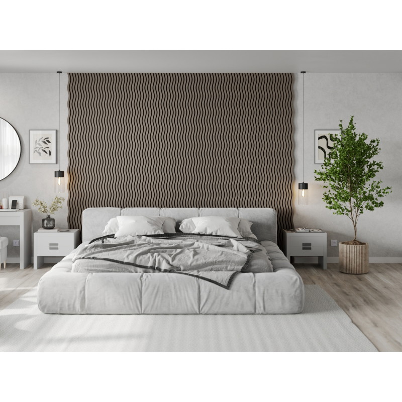 Mexen Lam-SF 01 Acoustic Wall Slats 280 x 30 cm, Felt 9 mm, Technical Veneer, Gray Oak - S106-280-01-043