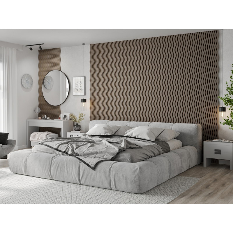 Mexen Lam-SF 01 Acoustic Wall Slats 280 x 30 cm, Felt 9 mm, Technical Veneer, Gray Oak - S106-280-01-043
