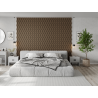 Mexen Lam-SF 01 acoustic wall slats 280 x 30 cm, 9 mm felt, technical veneer, Dark Walnut - S106-280-01-044