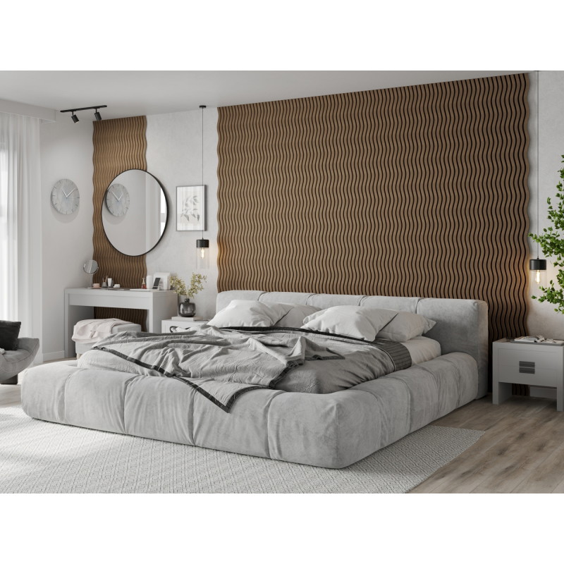 Mexen Lam-SF 01 acoustic wall slats 280 x 30 cm, 9 mm felt, technical veneer, Dark Walnut - S106-280-01-044