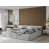 Mexen Lam-SF 01 acoustic wall slats 280 x 30 cm, 9 mm felt, technical veneer, Dark Walnut - S106-280-01-044