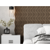 Mexen Lam-SF 01 acoustic wall slats 280 x 30 cm, 9 mm felt, technical veneer, Dark Walnut - S106-280-01-044