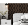 Mexen Lam-SF 01 acoustic wall slats 280 x 30 cm, 9 mm felt, technical veneer, Mocca Oak - S106-280-01-045