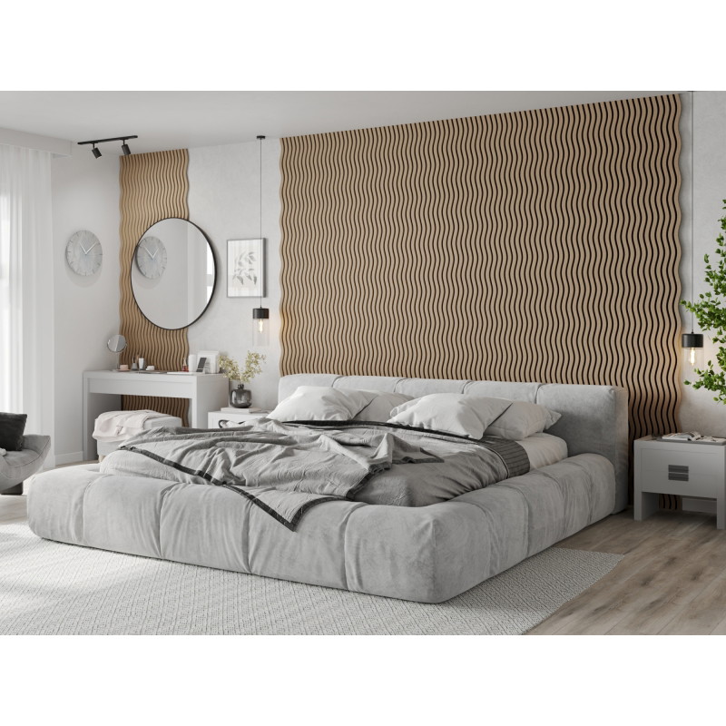 Mexen Lam-SF 01 acoustic wall slats 280 x 30 cm, felt 9 mm, technical veneer, Light Walnut - S106-280-01-047