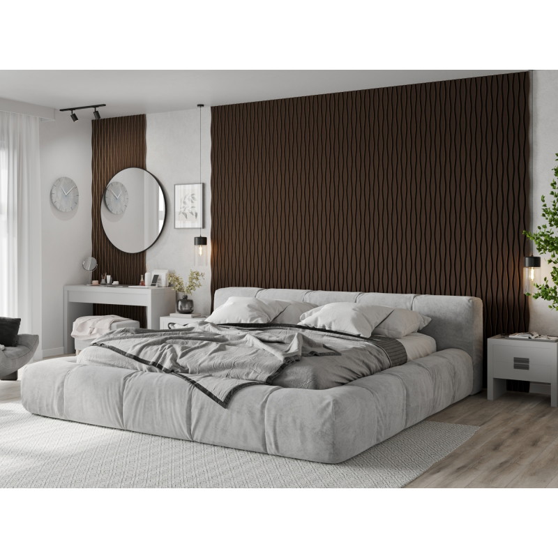 Mexen Lam-SF 01 Lam-SF 26 Acoustic Wall Slats 280 x 30 cm, 9 mm Felt, Technical Veneer, Mocca Oak - S106-280-26-045