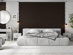 Mexen Lam-SF 01 Lam-SF 26 Acoustic Wall Panels 280 x 30 cm, 9 mm Felt, Technical Veneer, Black Oak - S106-280-26-046