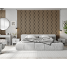 Mexen Lam-SF 01 Lam-SF 26 Acoustic Wall Slats 280 x 30 cm, 9 mm Felt, Technical Veneer, Light Walnut - S106-280-26-047