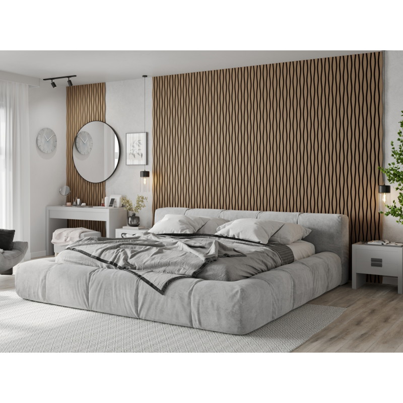 Mexen Lam-SF 01 Lam-SF 26 Acoustic Wall Slats 280 x 30 cm, 9 mm Felt, Technical Veneer, Light Walnut - S106-280-26-047
