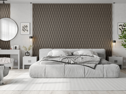 Mexen Lam-F Acoustic Wall Slats 275 x 30 cm, 8 mm Felt, Technical Veneer, Golden Oak - S105-275307-3015-003