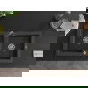 Mexen Mario 2-compartment granite sink with a kitchen mixer tap Duero, spotted black - 6504-76-671600-76
