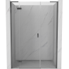 Mexen Mist-H L left hinged shower door 135 cm, transparent, gun metal - 8A5L-135-001-95-00-L