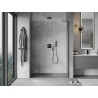 Mexen Mist-H L shower door hinged left 140 cm, transparent, gun metal - 8A5L-140-001-95-00-L