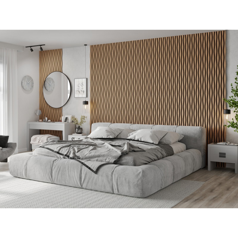 Mexen Lam-SF 01 Lam-SF 26 Acoustic Wall Slats 280 x 30 cm, 9 mm Felt, Technical Veneer, Bleached Oak - S106-280-26-040