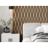 Mexen Lam-SF 01 Lam-SF 26 Acoustic Wall Slats 280 x 30 cm, 9 mm Felt, Technical Veneer, Bleached Oak - S106-280-26-040
