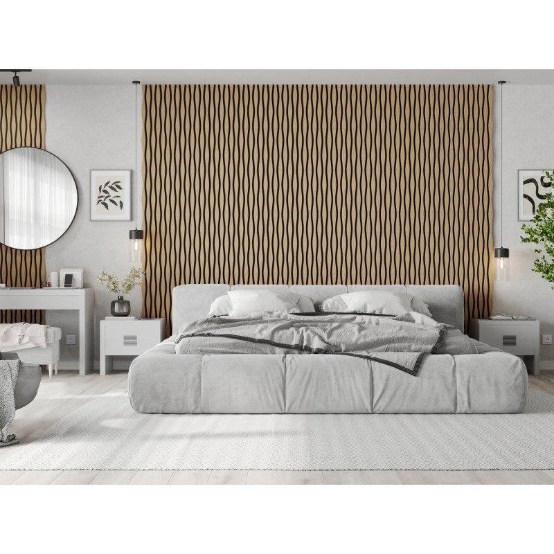 Mexen Lam-SF 01 Lam-SF 26 Acoustic Wall Slats 280 x 30 cm, 9 mm Felt, Technical Veneer, Classic Oak - S106-280-26-041
