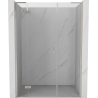 Mexen Mist-H L left hinged shower door 135 cm, transparent, brushed nickel - 8A5L-135-001-97-00-L