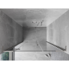 Mexen Mist-H L left hinged shower door 150 cm, transparent, brushed nickel - 8A5L-150-001-97-00-L