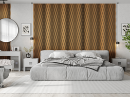 Mexen Lam-SF 01 Lam-SF 26 acoustic wall slats 280 x 30 cm, 9 mm felt, technical veneer, Natural Oak - S106-280-26-042