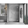 Mexen Mist-H L right-hinged shower door 125 cm, transparent, brushed nickel - 8A5L-125-001-97-00-P
