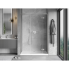 Mexen Mist-H L right-hinged shower door 125 cm, transparent, brushed nickel - 8A5L-125-001-97-00-P