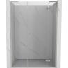 Mexen Mist-H L right-side hinged shower door 130 cm, transparent, brushed nickel - 8A5L-130-001-97-00-P