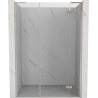 Mexen Mist-H L right hinged shower door 135 cm, transparent, brushed nickel - 8A5L-135-001-97-00-P