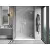 Mexen Mist-H L right-hinged shower door 140 cm, transparent, brushed nickel - 8A5L-140-001-97-00-P