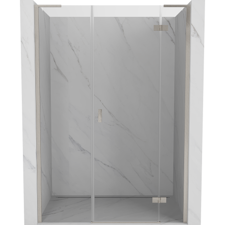 Mexen Mist-H L right-hinged shower door 140 cm, transparent, brushed nickel - 8A5L-140-001-97-00-P