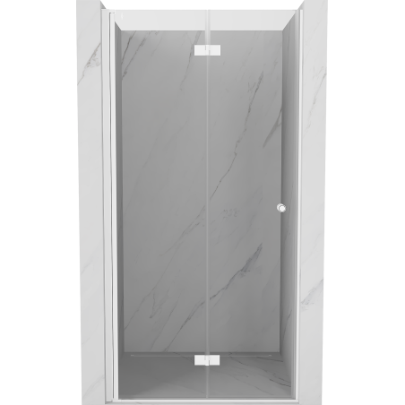Mexen Mist-F folding shower door left 60 cm, transparent, white - 8A6-060-000-20-00-L