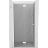 Mexen Mist-F folding shower door left 85 cm, transparent, white - 8A6-085-000-20-00-L
