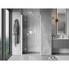 Mexen Mist-F folding shower door left 110 cm, transparent, white - 8A6-110-000-20-00-L