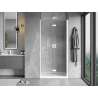 Mexen Mist-F folding shower door right 65 cm, transparent, white - 8A6-065-000-20-00-P