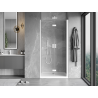 Mexen Mist-F folding shower door right 85 cm, transparent, white - 8A6-085-000-20-00-P
